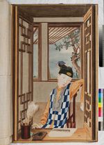 Junge nachdenkliche Dame, 1 von 2, in: Sammelband "Ecole Chinois I", fol. 27