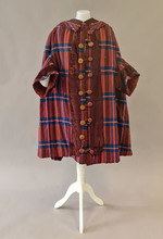 Paletot aus kariertem Wollstoff