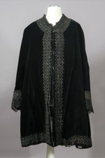 Überjacke für eine Tournüre aus nachtblauem Samt