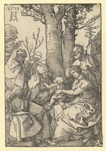 Die Heilige Familie mit Joachim und Anna unter dem Baum