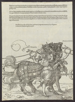 Gespann des Triumphwagens mit Audatia und Magnanimitas