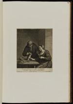 Bauernpärchen an einem Tisch