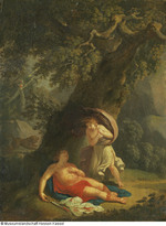 Pyramus und Thisbe, Skizze