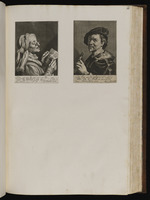 66. | Ein altes singendes Weib ... myn spot pp / Eine lachende Figur ... gaer soet pp | G. v. Honthorst pinx. / Theod. Baburen pinx. C. Bloemaert / sc. et exc. 1625.