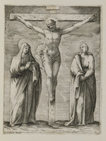 Christus am Kreuz zwischen Maria und Johannes