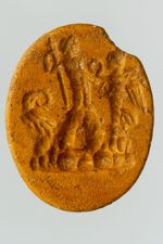 Berg Argaeus/Argaios mit Jupiter mit Zepter und Victoria mit Kranz