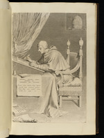 Der Hl. Gregor am Schreibtisch sitzend