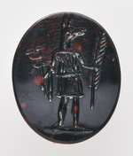 Anubis / Hermes mit Palmzweig und Kerykeion