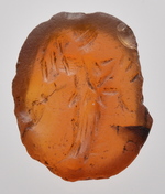 Geflügelte Nike mit Tänie (?) / Athena mit Schild (?)