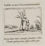 Gärtner, einen Baum beschneidend