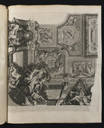 Ecke der Decke der Gesandtentreppe mit dem Bug eines Schiffes, Europa, der Malerei und der Architektur