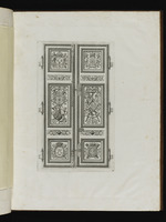 Eine Tür des großen Appartements im Tuilerienpalast