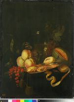 Stillleben mit Krebsen und Früchten