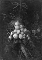 Ein Gemüse- und Obstgehänge (Gegenstück zu GK 1133)