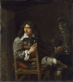 Selbstbildnis mit Weinglas