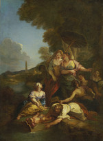 Die Auffindung des Mosesknaben (Modello zur Großfassung im Louvre)