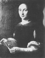 Brustbild einer Dame mit Fächer